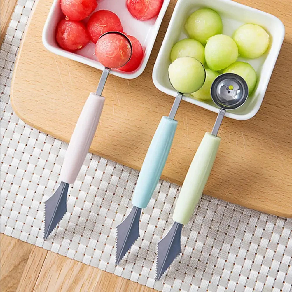 Multifunctional Fruits Peeling Spoon Mango Meat Separator Cutter Kitchen Gadgets Fruits Watermelon Cutting Digging Gadgets