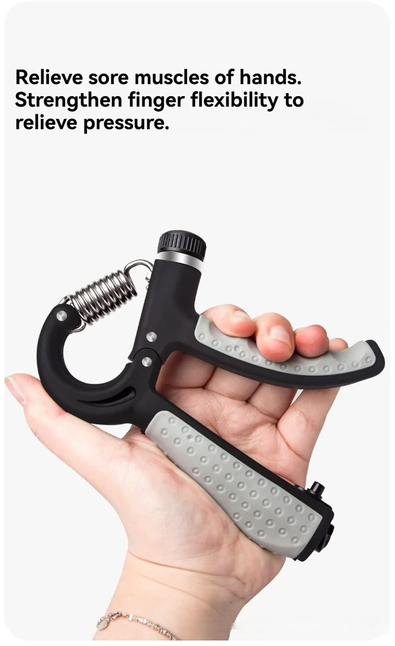 Fitness grip strength tester, finger training fitness equipment, wrist strength and arm strength tester, adjustable and counting