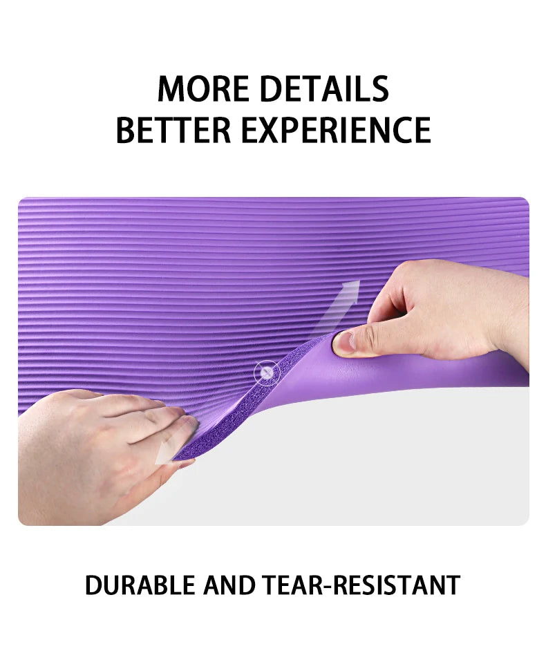 15MM//20MM Thick Non-slip Yoga Mat High-density Sports Fitness Mat Home Sports Pilates Gymnastics Exercise Gymnastics