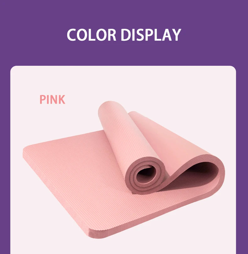 15MM//20MM Thick Non-slip Yoga Mat High-density Sports Fitness Mat Home Sports Pilates Gymnastics Exercise Gymnastics