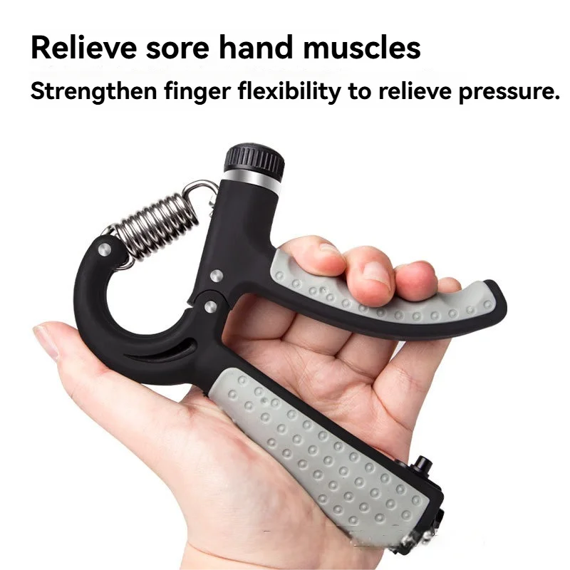 Fitness grip strength tester, finger training fitness equipment, wrist strength and arm strength tester, adjustable and counting