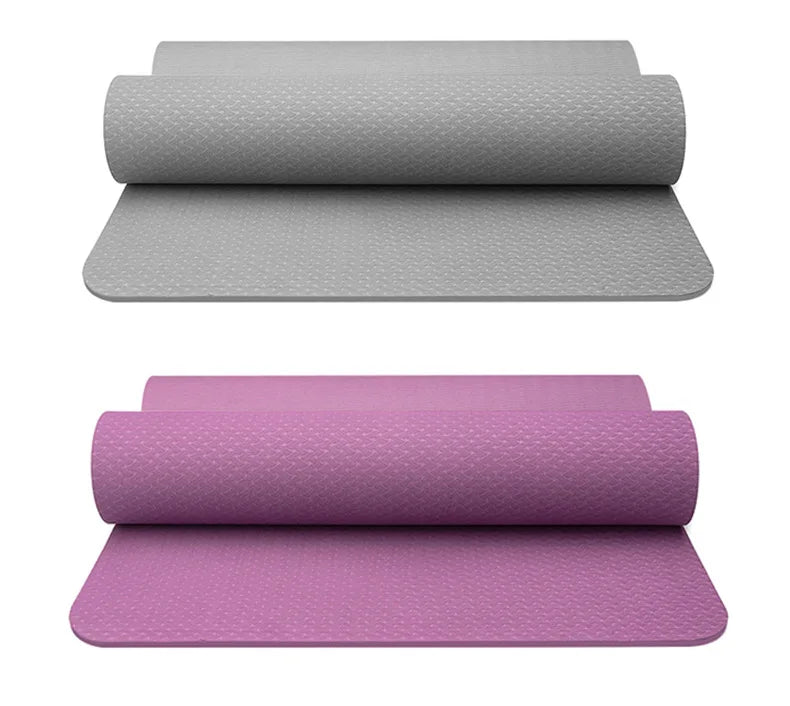 TPE Yoga Mat Fitness Mat Home Anti slip Shock Absorbent Silent Thickened Widening Soundproofing Jumping Exercise Mat