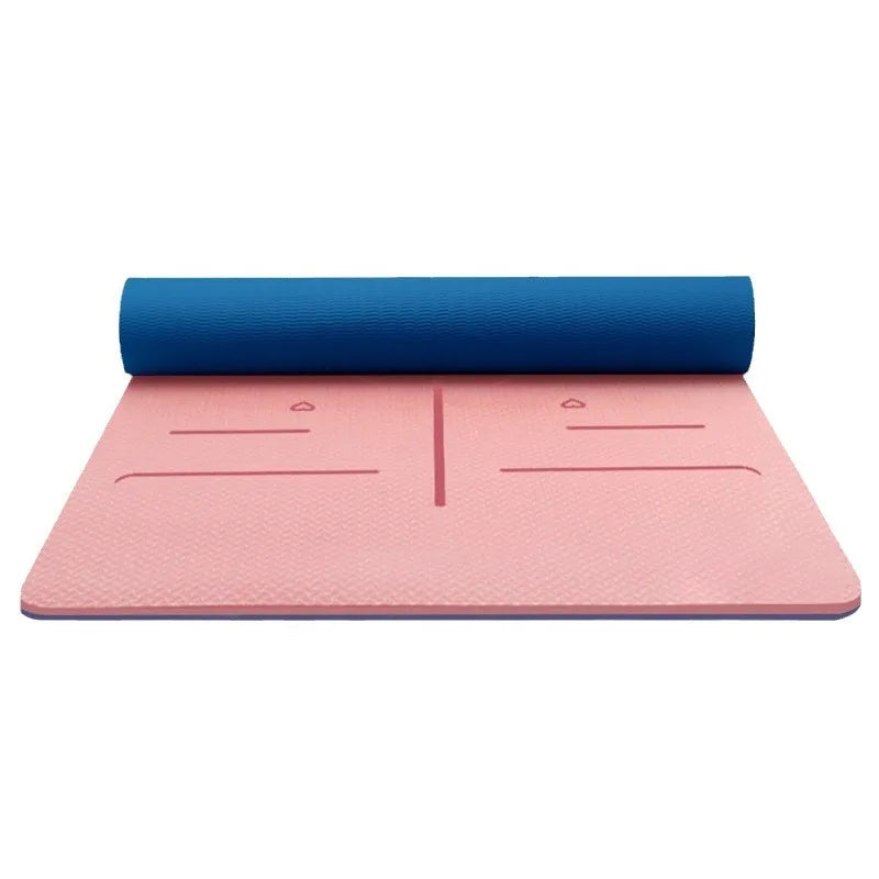 TPE Yoga Mat Fitness Mat Home Anti slip Shock Absorbent Silent Thickened Widening Soundproofing Jumping Exercise Mat