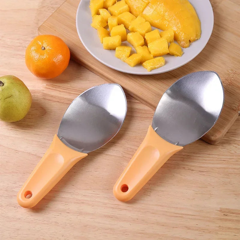 Multifunctional Fruits Peeling Spoon Mango Meat Separator Cutter Kitchen Gadgets Fruits Watermelon Cutting Digging Gadgets