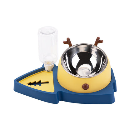 Pet Bowl Pet Feeding Bowl Slow Feeding Bowl Pet Feeding Equipment Dog Bowls Ant Automatic Bowl Dog Slow Feeder Bowl Dog Slow Feeder Dish Detachable Water Tray Dog Food Bowl Plastic