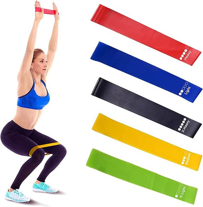 Set of 5 Stretch Resistance Bands for Women