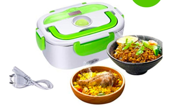 Electric lunch box food grade plastic 110v 220v plug in lunch box household appliances gift