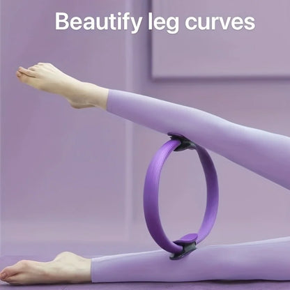 [Fitness Ring] Monochrome Fitness Ring | Yoga Pilates Ring for Home Exercise, Resistance Elastic Gym Workout, Body Stretch Ring