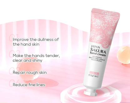 LAIKOU Sakura  Hand Cream Whitening Wrinkle Removal Anti-crack Moisturizing Fade Fine Lines Korea Skin Care Health Beauty 30g