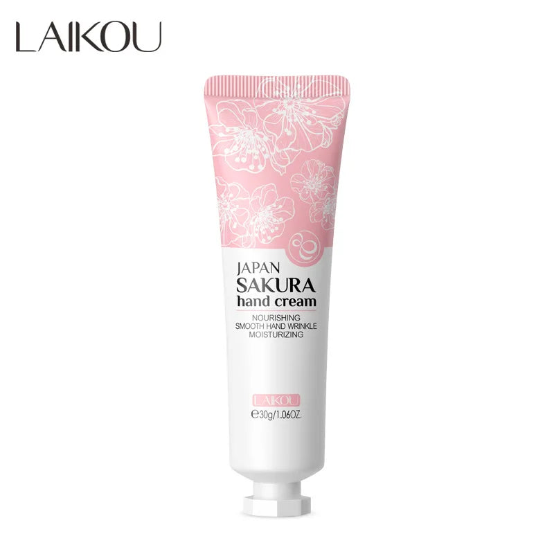 LAIKOU Sakura  Hand Cream Whitening Wrinkle Removal Anti-crack Moisturizing Fade Fine Lines Korea Skin Care Health Beauty 30g