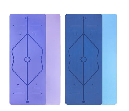TPE Yoga Mat Fitness Mat Home Anti slip Shock Absorbent Silent Thickened Widening Soundproofing Jumping Exercise Mat
