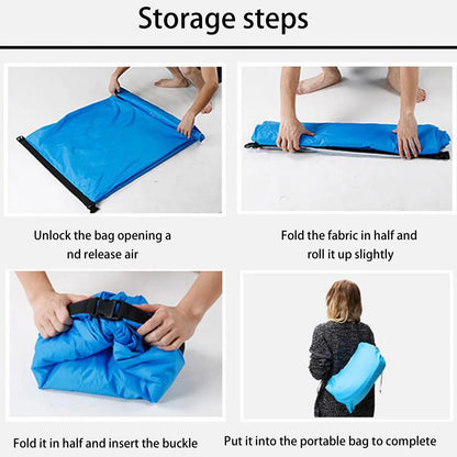 Outdoor Air Lazy Inflatable Sofa Bag Portable Camping Sofa Air Sleeping Bag Lunch Break Mattress Music Festival Concert Recliner