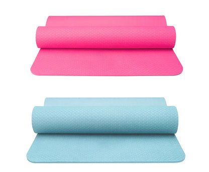 TPE Yoga Mat Fitness Mat Home Anti slip Shock Absorbent Silent Thickened Widening Soundproofing Jumping Exercise Mat