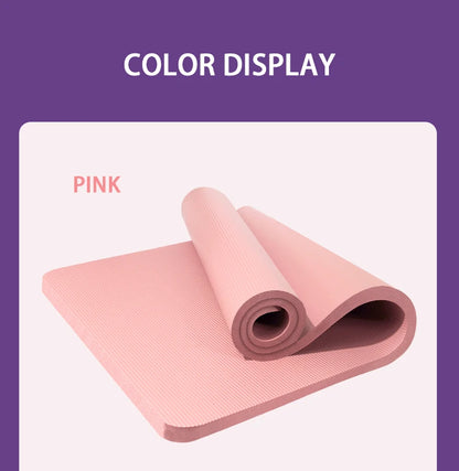 15MM//20MM Thick Non-slip Yoga Mat High-density Sports Fitness Mat Home Sports Pilates Gymnastics Exercise Gymnastics