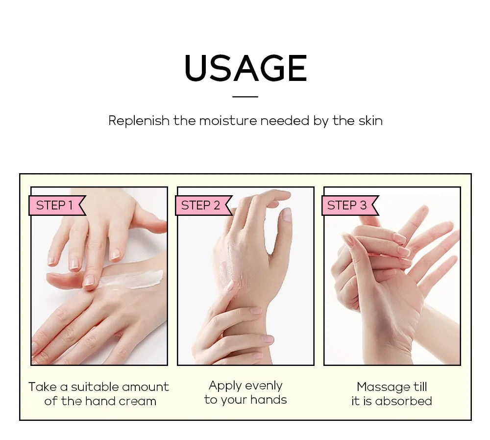 LAIKOU Sakura  Hand Cream Whitening Wrinkle Removal Anti-crack Moisturizing Fade Fine Lines Korea Skin Care Health Beauty 30g