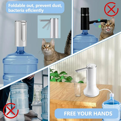 New Arrival Home Gadgets Smart Home Gadgets Electric Water Pump Folding Automatic Drinking Water Bottle Dispenser