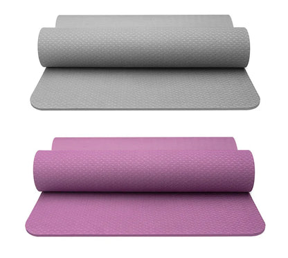 TPE Yoga Mat Fitness Mat Home Anti slip Shock Absorbent Silent Thickened Widening Soundproofing Jumping Exercise Mat