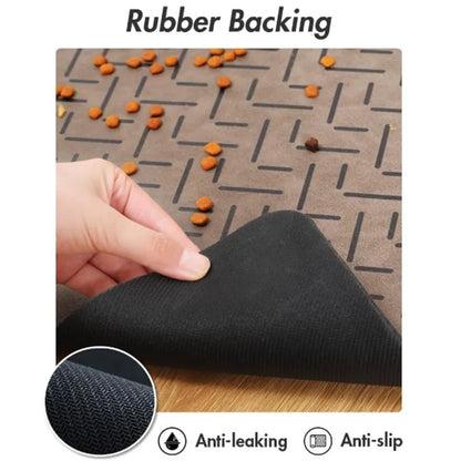 Pet Feeding Mat-Absorbent Pet Placemat for Food and Water Bowl with Waterproof Rubber Backing Quick Dry Water Mat for Dog Cat